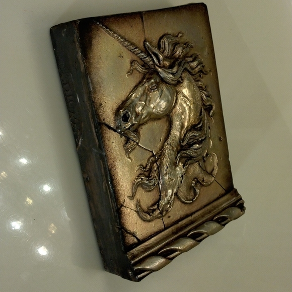 Sid Dickens, S-193 "Virtue" silver unicorn Memory-Block tile *Rare & Retired* - Picture 7 of 8